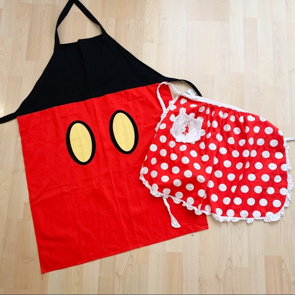 Mickey and Minnie Apron set His/Hers - Picture 1 of 3